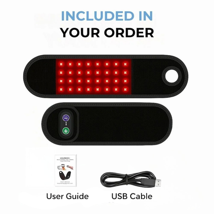 Infrawrap™ — a red light therapy wrist wrap designed for busy mums.